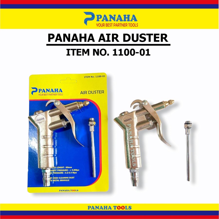 Panaha Air Duster Gun Tembakan Alat Tiup Debu Angin Bengkel + Coupler1100-001