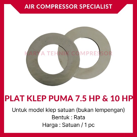 Plat Klep Valve Plate Kompresor Udara PUMA 7.5 HP & 10 HP (Model Klep Satuan)