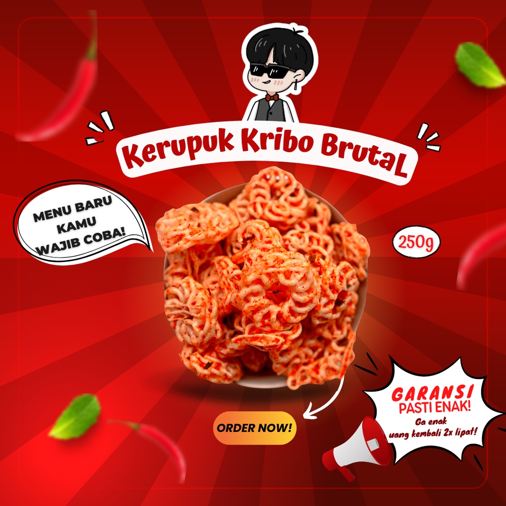 

Kerupuk Seblak Kering Rafael Pedas | Kerupuk Keribo Pedas