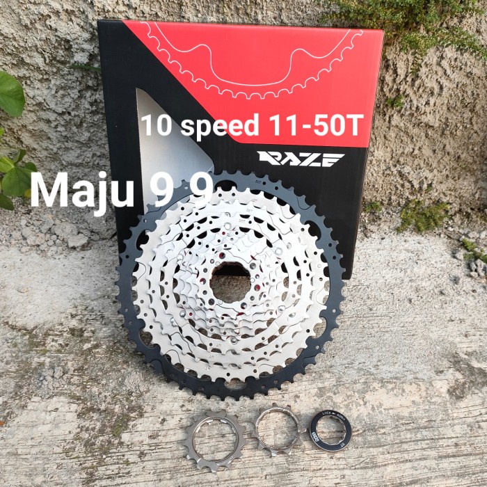 Terlaris Sprocket 10 Speed Raze 11-50T Casette/Freewheel 10 Speed Slop