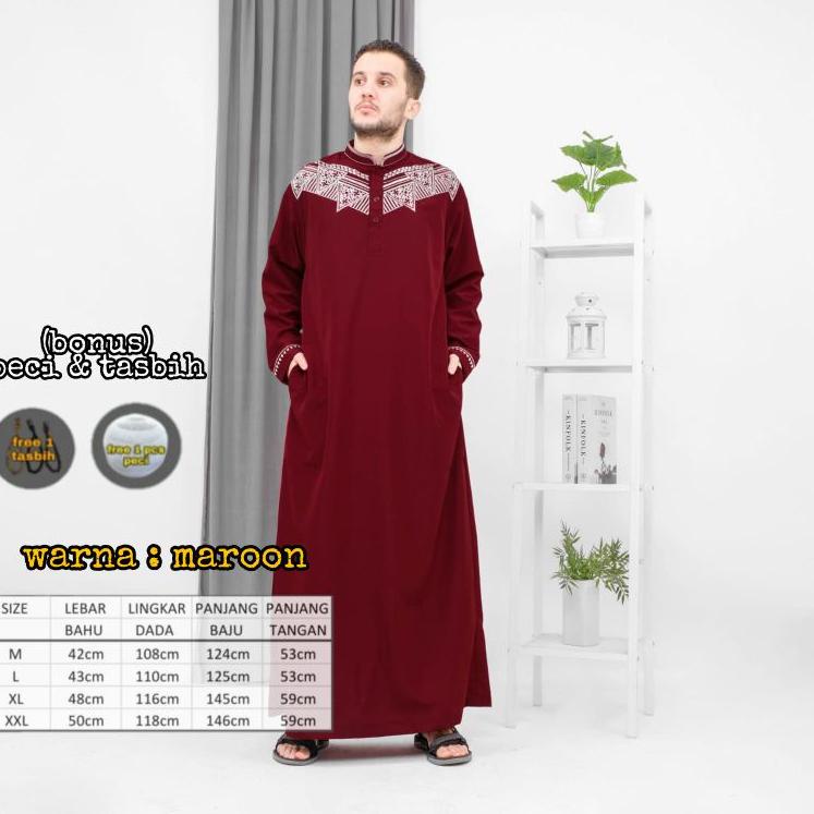 ● Gamis pria bordir/Jubah pria bordir terbaru ➼