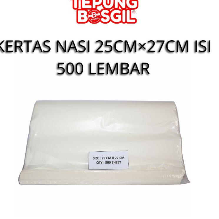 

➧ Kertas Nasi ukuran 25cmx27cm isi 500 lembar ✽