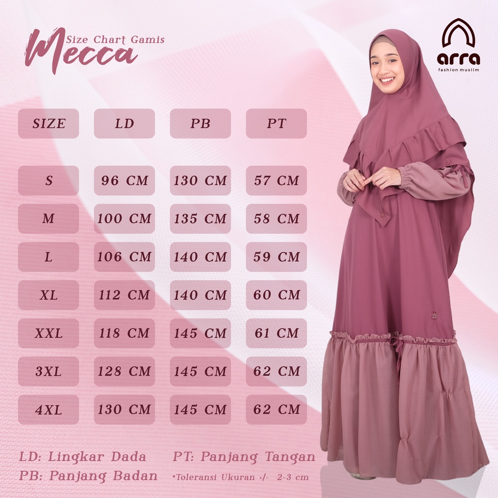 Sarimbit Keluarga 2023 Arra Mecca Mauve Baju Couple Keluarga Lebaran 2023