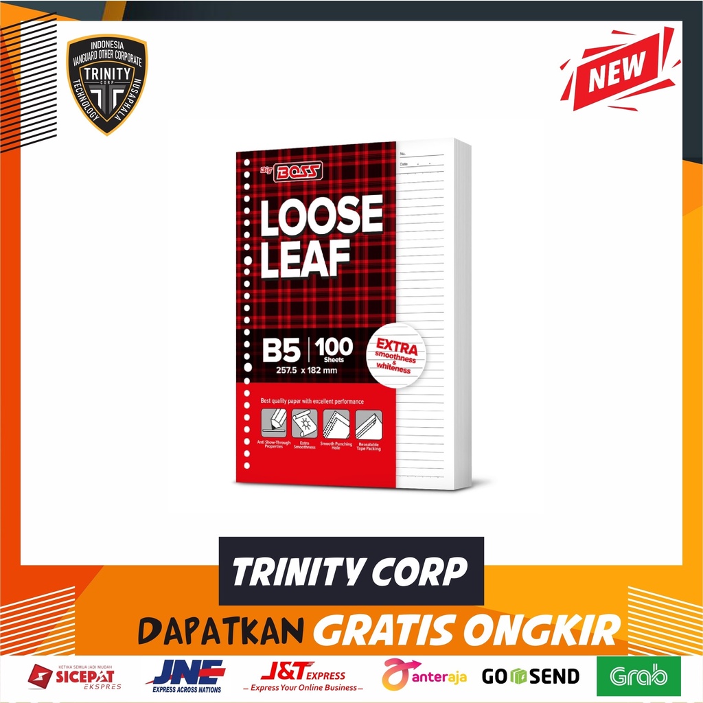 

Loose Leaf BigBoss B5 100 Lembar