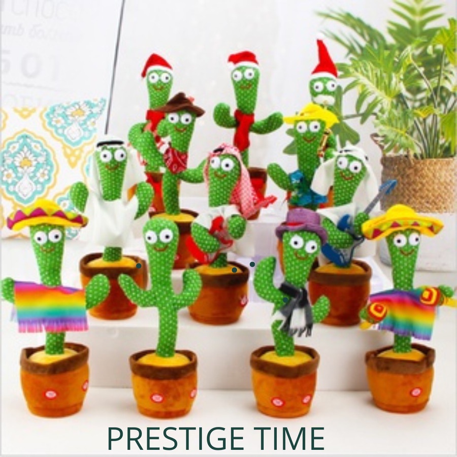 Mainan Kaktus Goyang Menari Dance Boneka Lucu Pintar Kaktus Viral