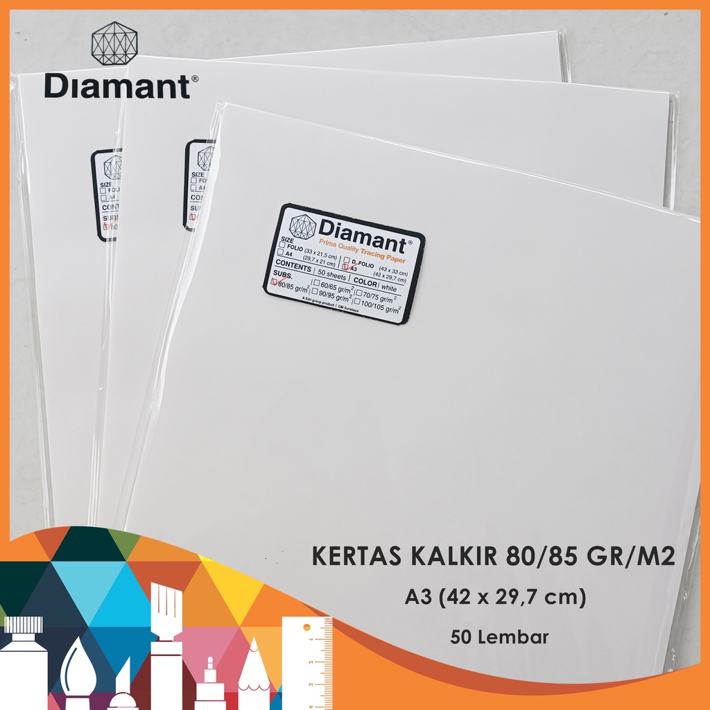 

Kertas Kalkir Diamant A3 80/85 gr / Kertas Kalkir / Kalkir Diamant