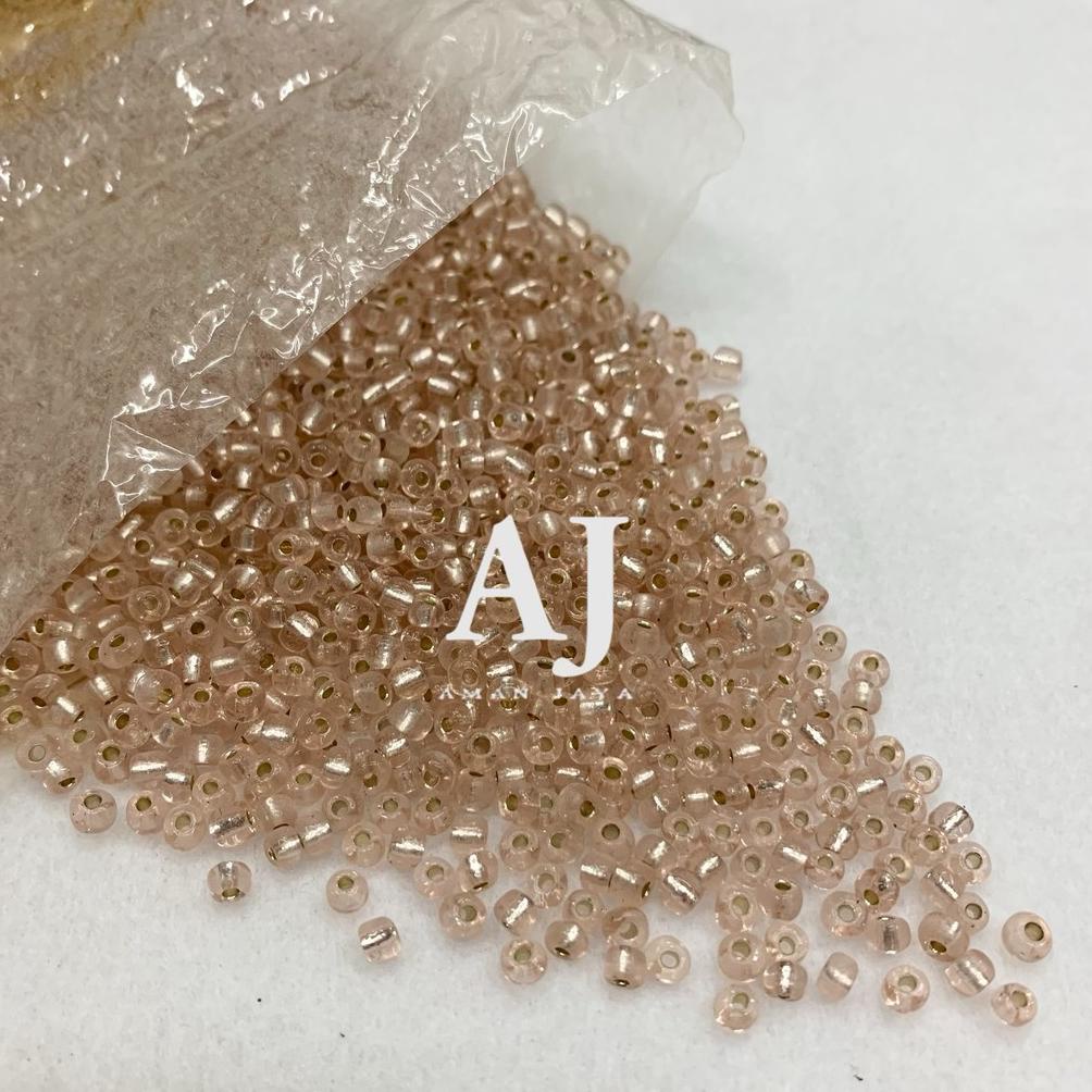 MANIK MOTE PAYET PASIR 6/O AGB 500 GRAM WARNA WARNI .