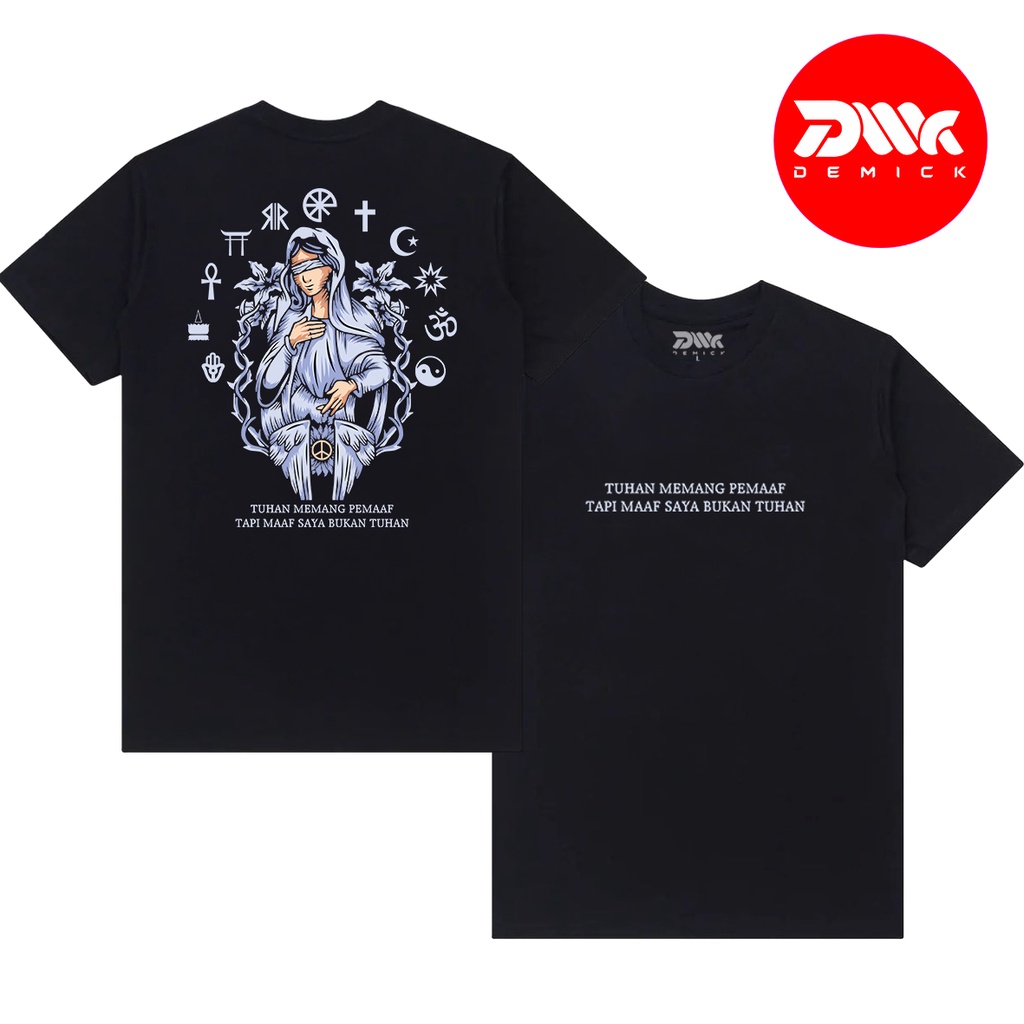 Kaos Pluralisme Agama Original Demick Premium Warna Hitam