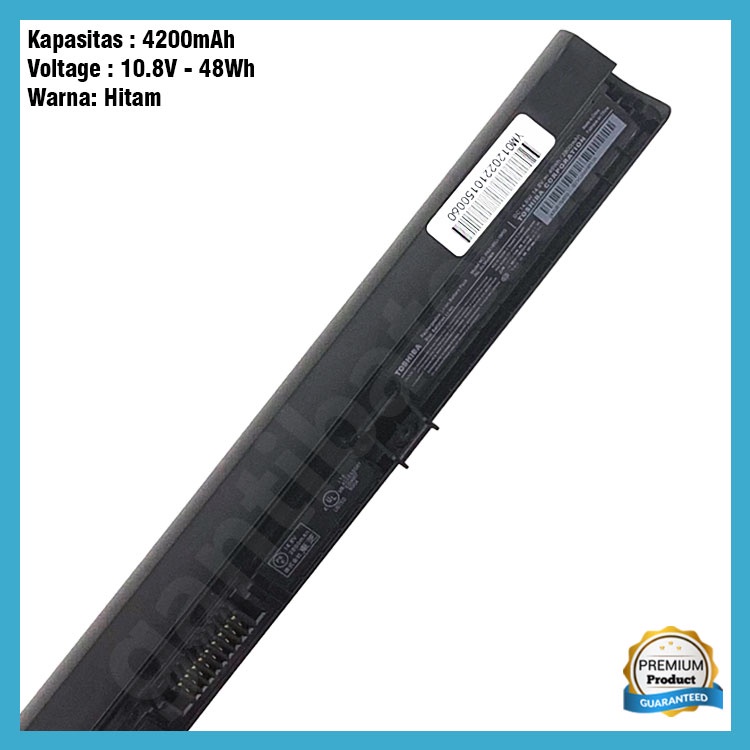 Original Baterai Toshiba PA5186U-1BRS PA5185U-1BRS PA5184U-1BRS