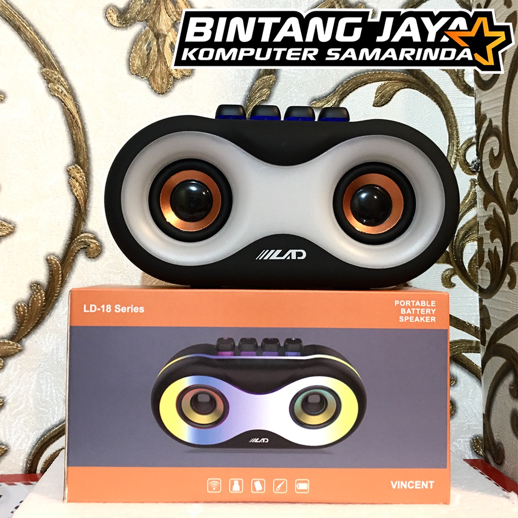 Speaker Portable Multimedia RGB LAD LD-18 Vincent