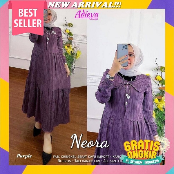 Shofi Midi Dress Crinkle Airflow Premium Midi Dress Crinkle Shafa Midi Melvy Midi Crinkle / Baju Gam