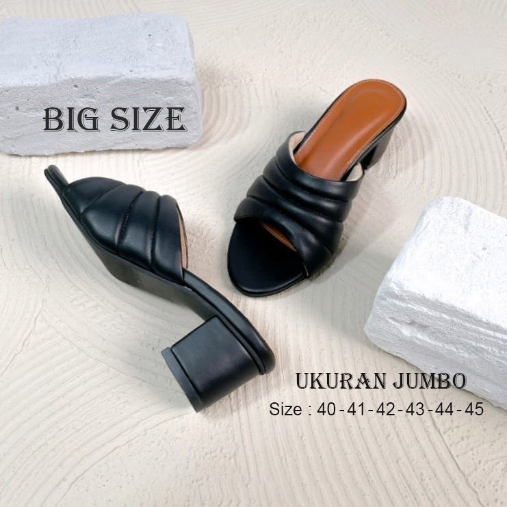 CHALONDRA BIG SIZE FOOTWEAR | Sandal Wanita Putih Heels Pesta-Kerja Ukuran Besar Jumbo 40-45