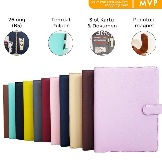 

Terbaru !!! Binder Organizer Kulit Polos 26 Ring Kertas B5 Berkualitas Termurah