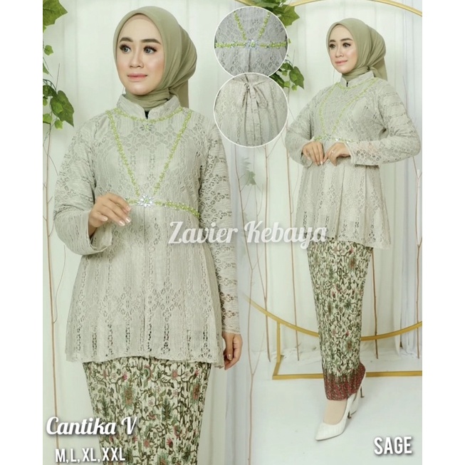 Permata Olshop / Kebaya Cantika Vie Modern / Kebaya Wisuda Payet / Kebaya Modern / Kebaya Remaja / Kebaya Brukat