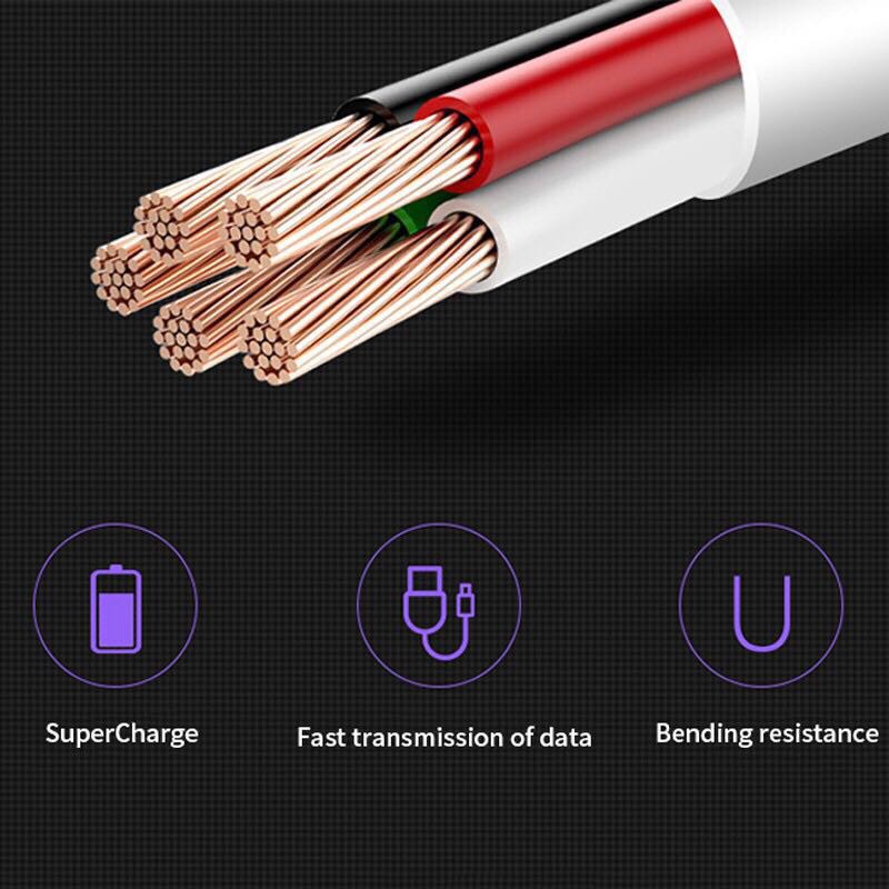 2023 NEW Kabel Data 5A Support Super Fast Charging Usb Type C - Micro Usb 2.0 V8 - Lightning For Charge