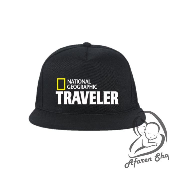 Topi snapback pria premium natgeo traveler