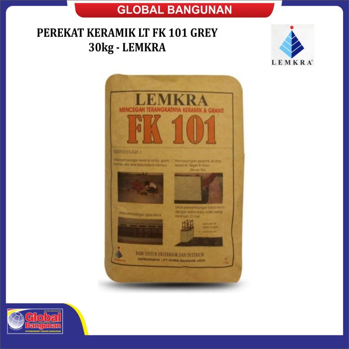 PEREKAT KERAMIK LT FK 101 GREY 30kg - LEMKRA
