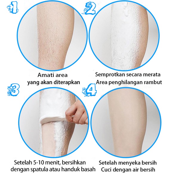 Penghilang Bulu ketiak Penghilang Bulu Baju  Hair Removal 120ml Hair Removal Spray Penghilang Bulu Kemaluan Wanita Ketiak, Dada, Kaki Dan Tangan Krim Penghilang Bulu Tidak Ada Flek Hitam