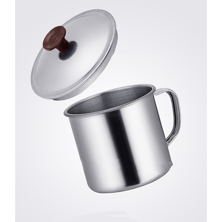 MUG STAINSLESS STEEL JUMBO - MUG DENGAN TUTUP - MUG TEA AND COFFE / CANGKIR / Gelas Stainless