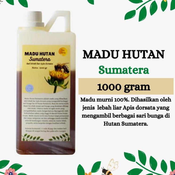

❉ Hutan Asli Murni Raw Honey 1000 Gram ☆
