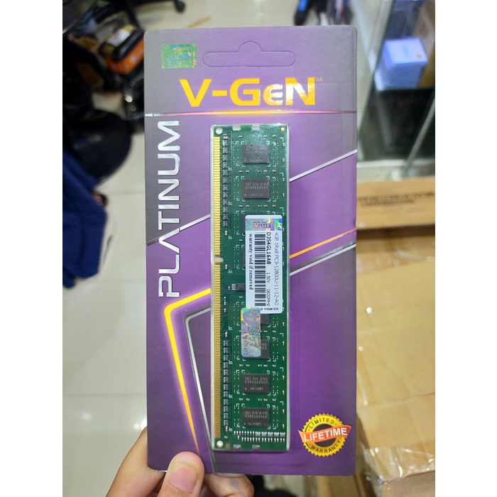 Ram Memory Vgen Ddr3 4Gb Platinum Pc 12800/10600