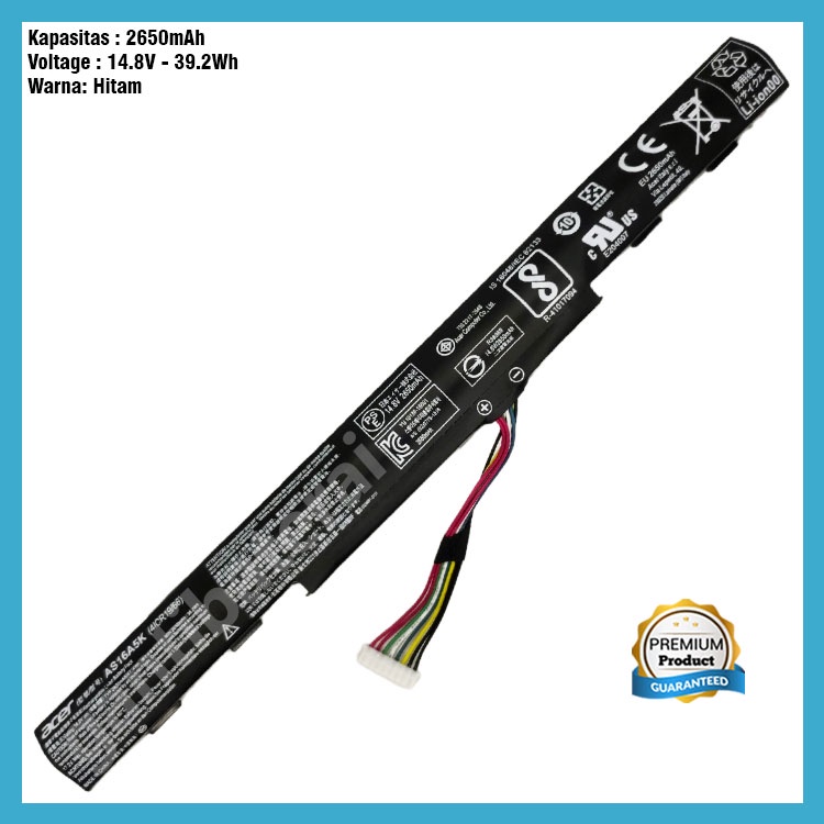 Baterai Acer Aspire E5-533 E5-533G AS16A5K Original