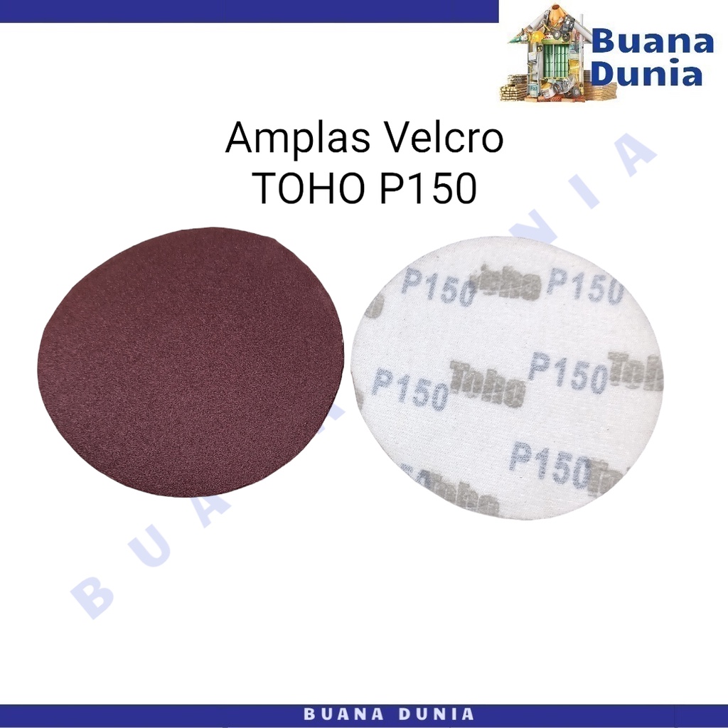 Amplas Velcro Toho P150 | Amplas Bulat | Amplas Tempel | P150