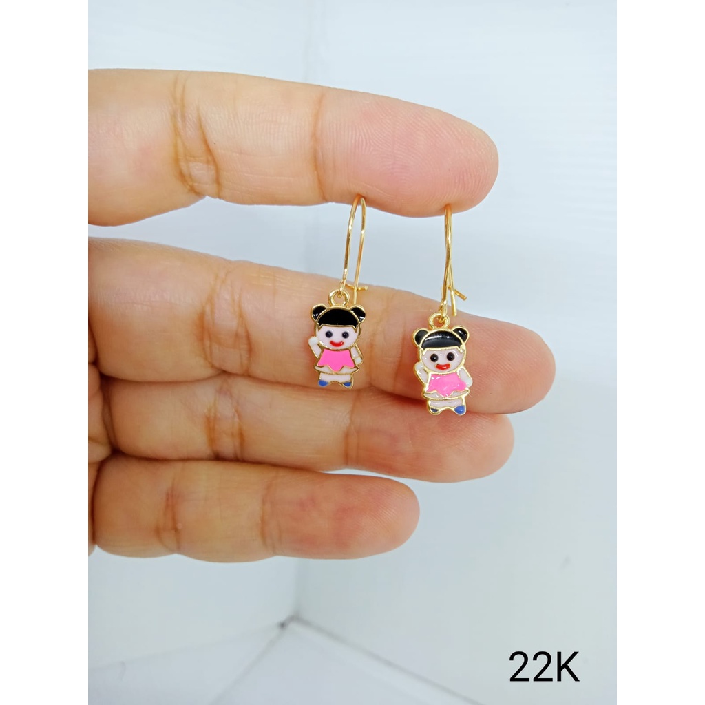 ANTING ANAK KARAKTER CAT PERHIASAN IMITASI LAPIS EMAS