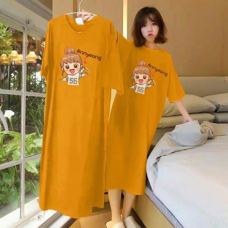 NUZ JAYA.Co Dress Annyeong Jumbo-Mustard