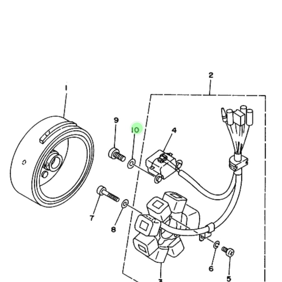 YAMAHA F1ZR FIZR NO 10 RING UNTUK BAUT PULSER ORIGINAL ASLI YAMAHA