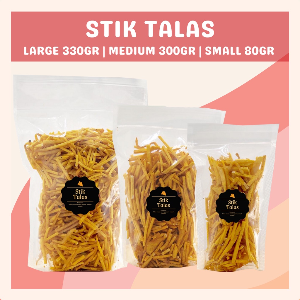 [DELISH SNACKS] Stik Talas Original (L) 330gr / Snack Cemilan / Camilan Makanan Ringan Enak Gurih