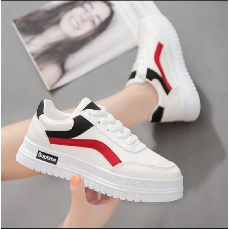 TmO - 8.8 Sale Sepatu wanita sneakers fashion Suptime/sepatu wanita fashion sneakers tali trendy/sepatu santai wanita fashion/sepatu wanita jalan kekinian bisa Cod termurah dan berkualitas