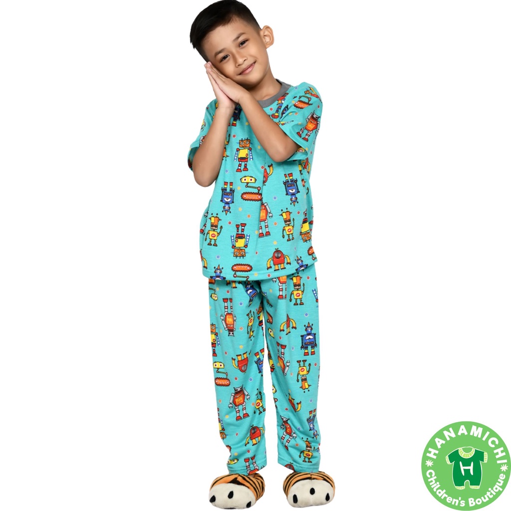 Hanamichi SONI.CP Setelan Piyama Anak Lengan Pendek