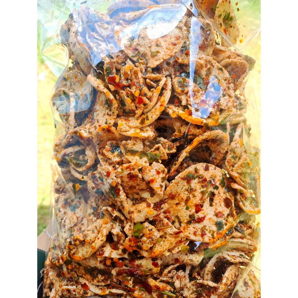 

ADR Basreng Pipih Premium Pedas Daun Jeruk Kari'am Bandung 1Kg