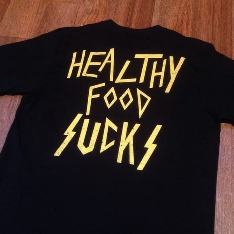 kaos / t-shirt lawless burger healthy food