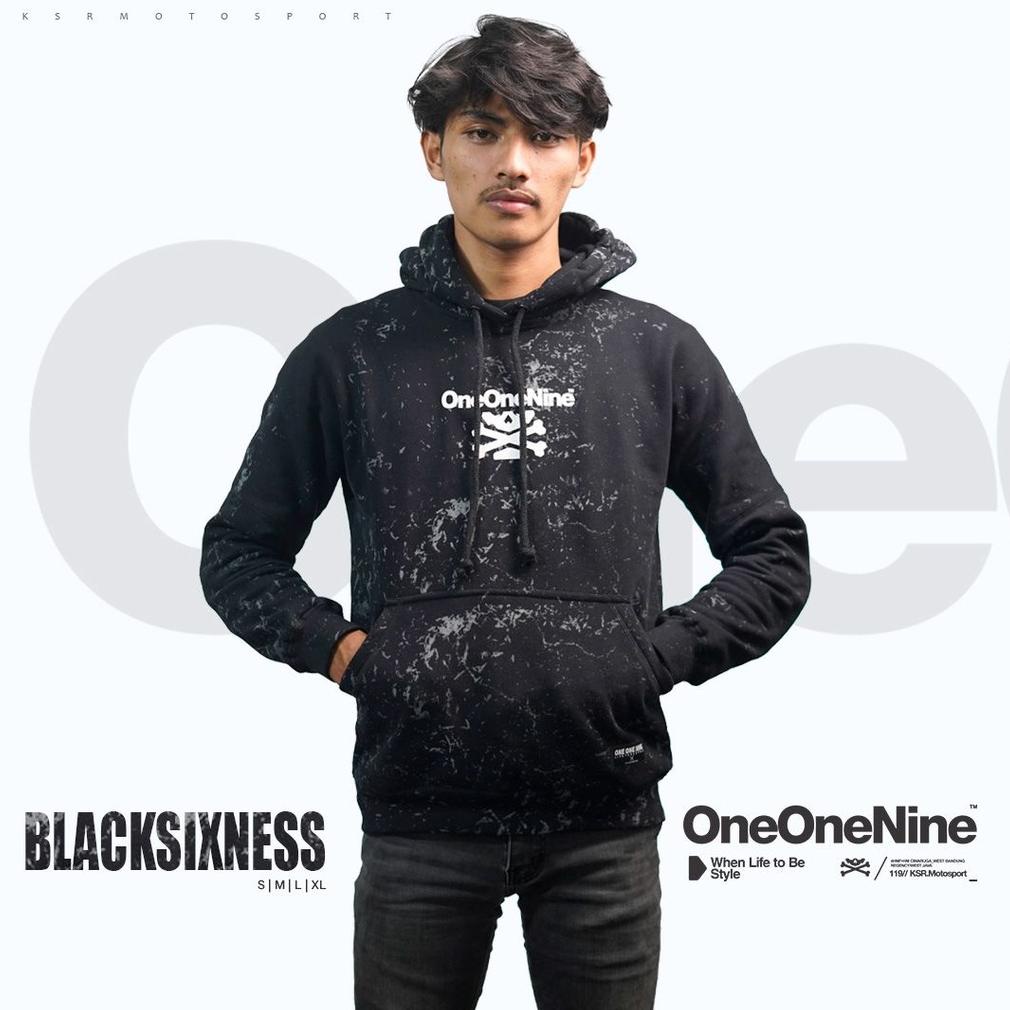 HOODIE BLACK SIXNESS SERIES | KSR ONEONENINE