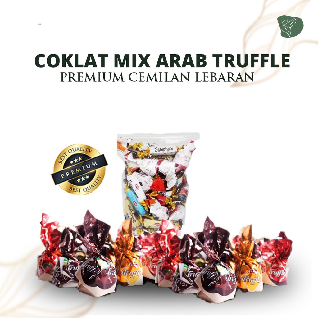 Coklat Mix Arab Sajian Lebaran Oleh Oleh Umroh dan Haji Milk Chocolate Truffle premium cemilan lebaran coklat curah enak murah turkey cokelat arab enak coklat karamel caramel lumer cokelat turki trufle murah banyak