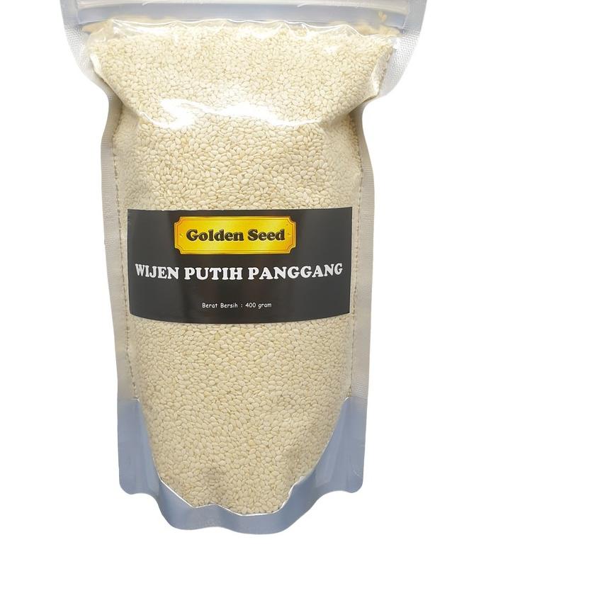 

➶ WIJEN PUTIH PANGGANG 400 GR PREMIUM - WHITE SESAME SEED ROASTED SANGRAI 400 GRAM ➩