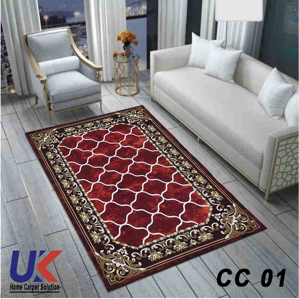 [180 x 230 cm] Karpet Lantai Eropa Design Minimalis Modern / Turki