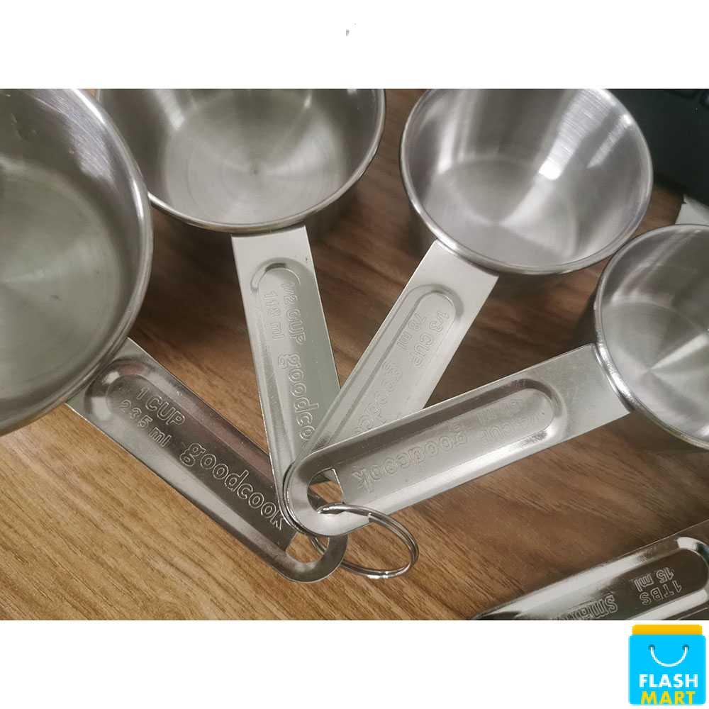 Flashmart Sendok Takar Ukur Stainless Steel Measuring Spoon 8 PCS - 16780