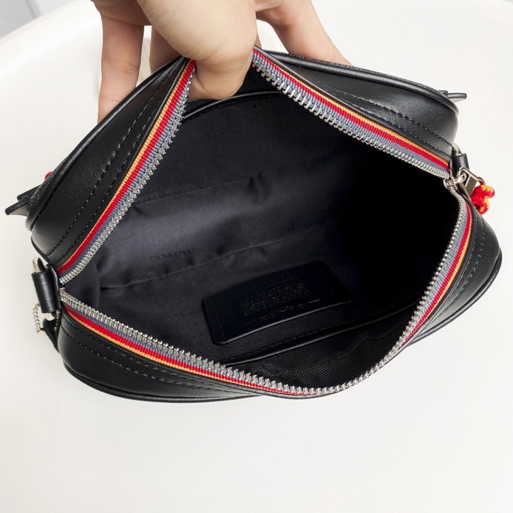 TAS PRIA CH 768 TAS SELEMPANG PRIA NEW ACADEMY LOGO ZIPPER VARSITY CROSSBODY BAG CAMERA BAG