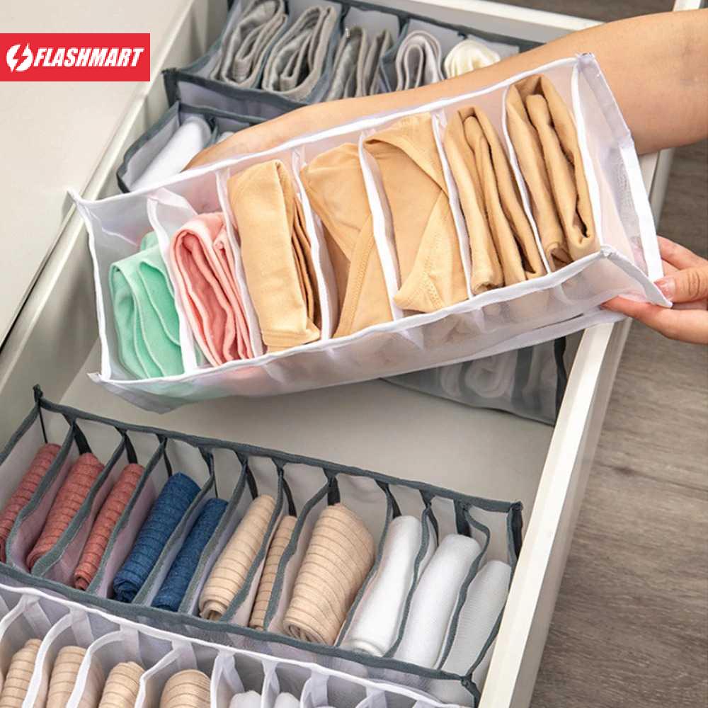 Flashmart Kotak Sekat Pembatas Pakaian Closet Organizer Storage Bra Box - M1467