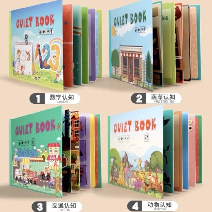 

Quiet Reused Busy Book Buku Edukasi Anak Usia 3 Tahun Buku Aktivitas