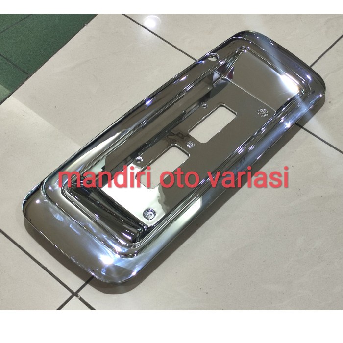 Terlaris Ornament Lis List Bagasi Belakang Plat Nomor Kijang Kapsul Chrome
