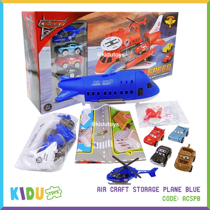 Mainan Pesawat Mobilan Anak Air Craft Storage Plane Kidu Toys