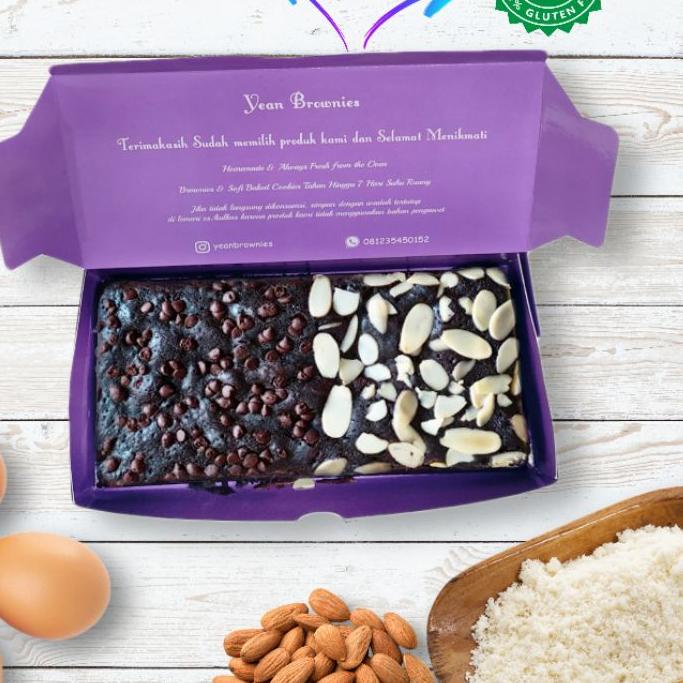 

➩ Fudgy Brownies (Gluten Free, palm oil free, dairy free) ♘