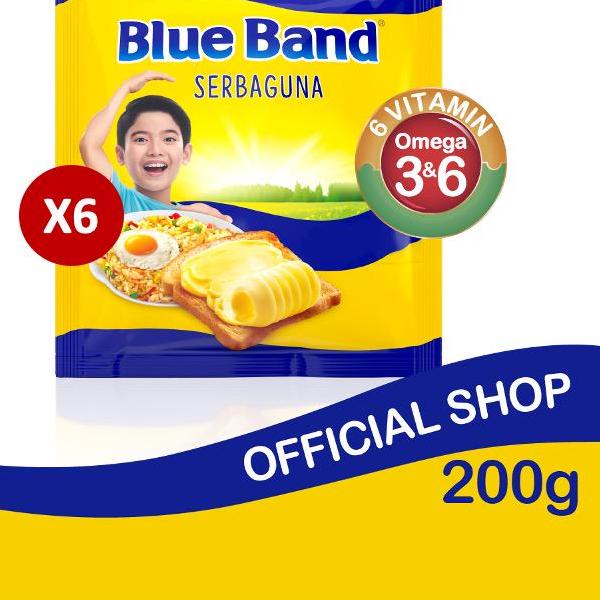 

♗ Blue Band Margarin Serbaguna 6 x 200 gr ♩