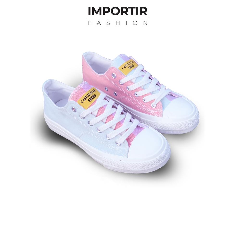 Terjamin Importir.Fashion Sepatu Ajaib Sneakers UV Multi Color Change Berubah Warna Siang Pabrik Ter
