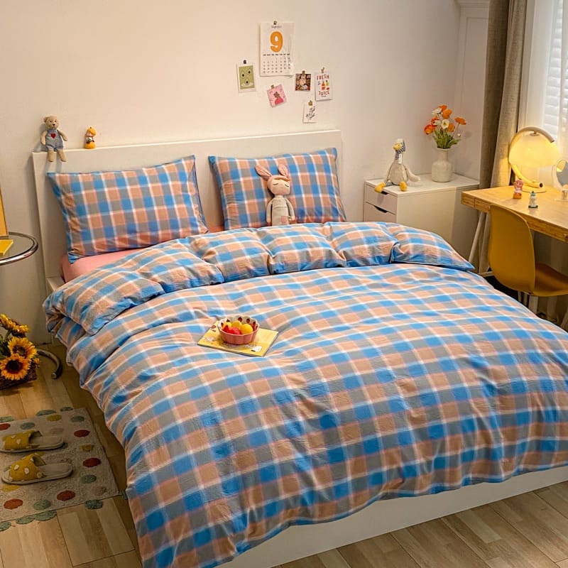 BEST SELLER Bedcover Kombinasi Sprei Set Katun Jepang Adem Bahan Halus Kode 064-129 BISA COD