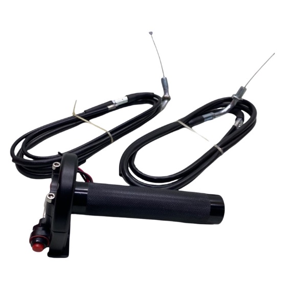 Gas Spontan Aeromotive Slim 2 Kabel 190cm CNC Universal push on free grip karbon +stater  universal bebek metic moge nmax